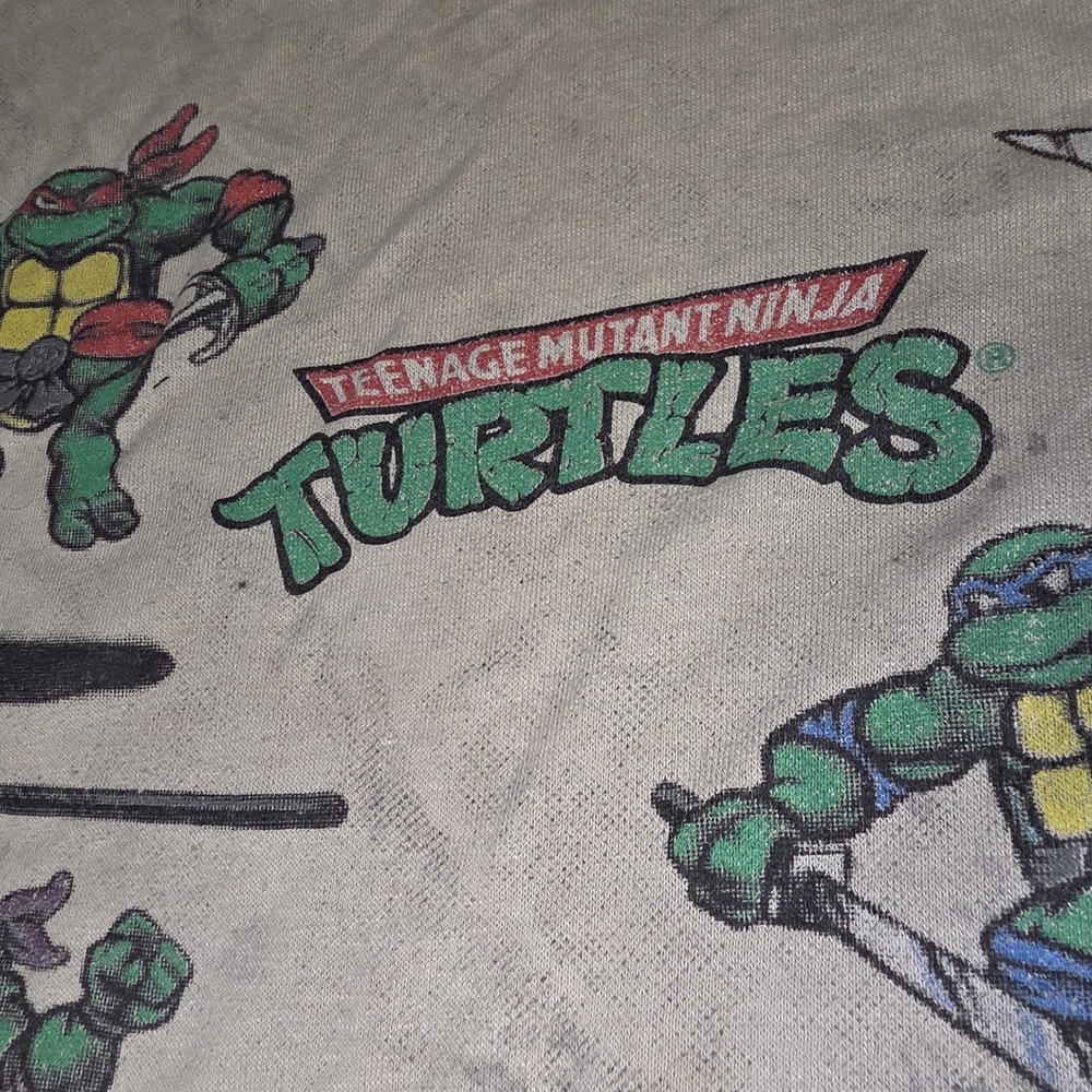 Vintage 1991' TMNT Teenage Mutant Ninja Turtles T-Shirt Rare Youth Large - Picture 8 of 11